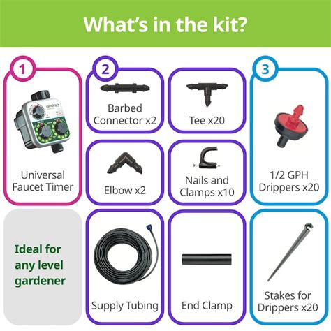 Raindrip Automatic Watering Kit with Timer for Containers and Hanging ...