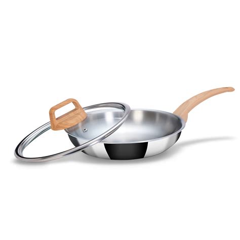 Stainless Steel Triply Frypan 24 CM (1.8 Liter) - Arttdi'nox