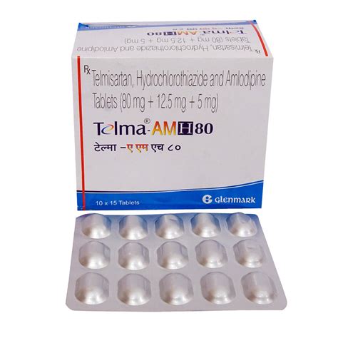 Telma-AM H 80 Tablet | Uses, Side Effects, Price | Apollo Pharmacy