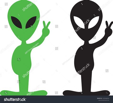 Alien Peace Sign 的图像结果