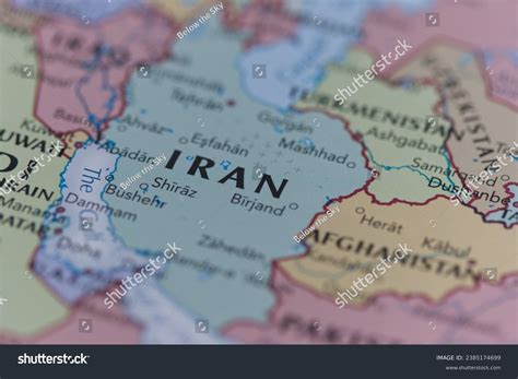 Middle East Political Map Iran Focus Stock Photo 2385174699 | Shutterstock