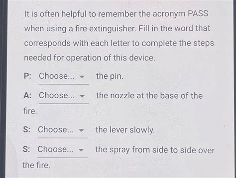 Solved It is often helpful to remember the acronym PASS when | Chegg.com