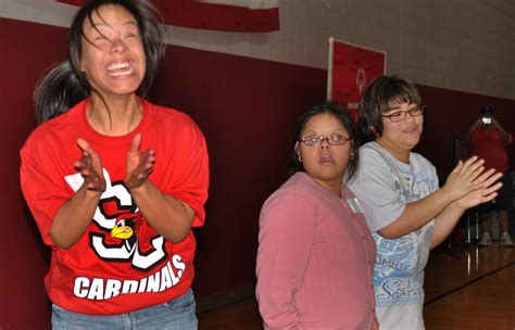 Friends, family hoop it up during Special Olympics at Jimmy Brought ...