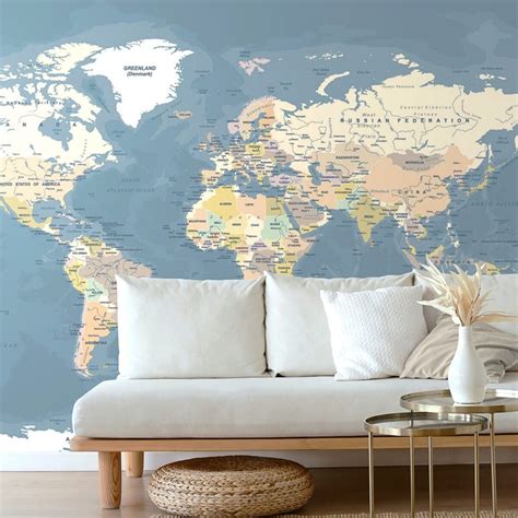 Wallpaper stylish vintage map of the world | Wallpapers maps | Dovido.com