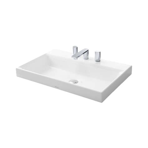 Toto - Table Top Rectangle White Wash Basin - LW1617CB#XW by Decure.in