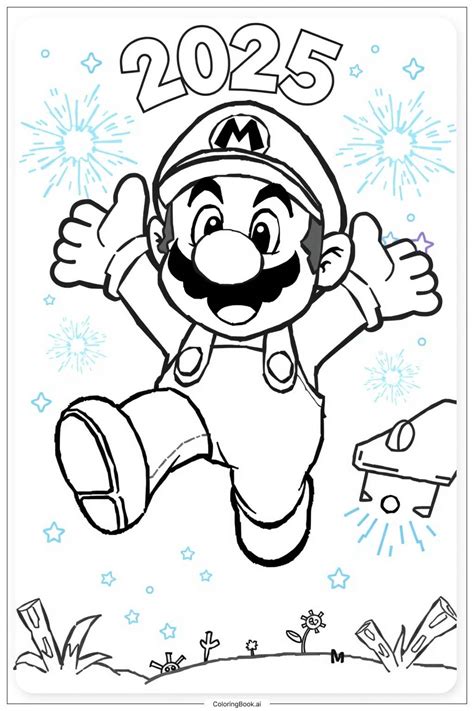 Mario Day Coloring Pages
