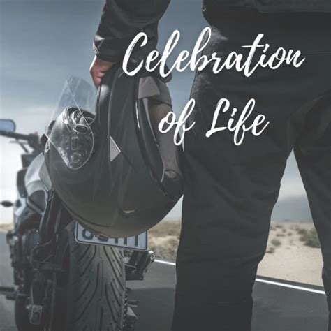 Celebration of Life: Funeral Guest Book (Motorcycle Picture) for ...