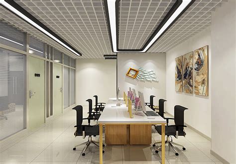 500平方办公室装修设计实景图_岚禾办公空间设计