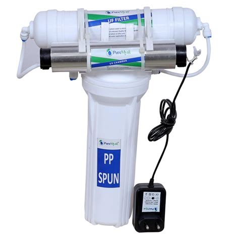 PureMyst 3 Stage Gravity Base With UV & UF Membrane Filter Kit For ...