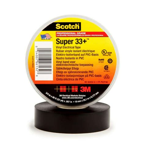 7000057831 3M | 3M Scotch Black PVC Electrical Tape, 0.75in x 108ft ...