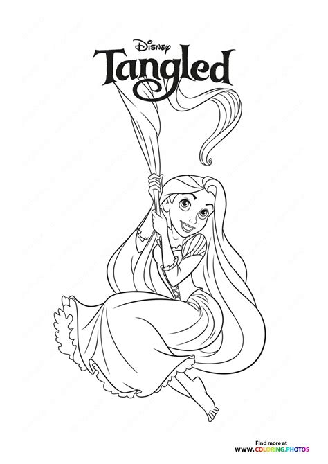 Disney Tangled Coloring Pages