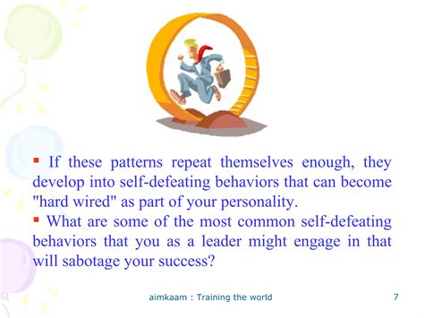 Self Defeating Behaviours | PPS