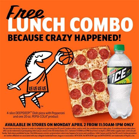 Little Caesars: FREE Little Caesars Lunch Combos April 2nd!
