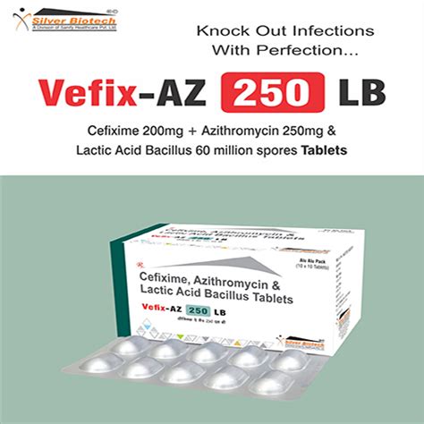 Vefix-AZ 250 LB Tablets SANIFY HEALTHCARE PVT. LTD.