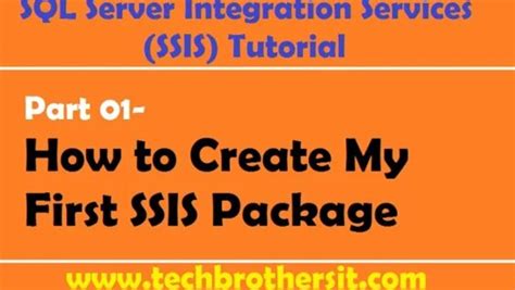 SSIS Tutorial Part Techbrothersit 的图像结果
