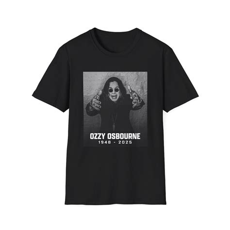 Ozzy Osbourne RIP Tribute T-Shirt | 1948–2025 Rock Legend Memorial Tee ...