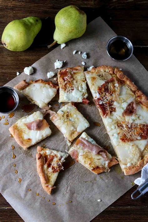 Pear, Gorgonzola & Honey Gluten-free Pizza - Wanderlust and Wellness