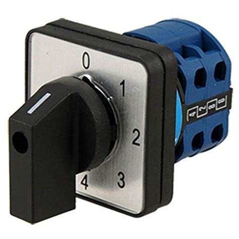 WHIZZO 2X(8 Terminals 5 Positions Master Control Rotary Cam Switch 20A ...