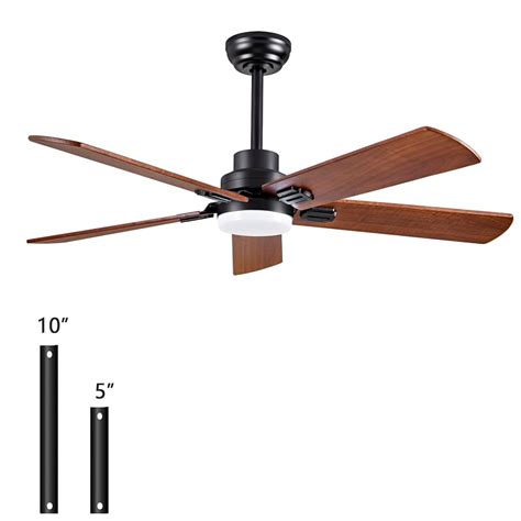 Solid Wood Blade Fan ABZ 52 Inch Ceiling Fan With Light - DC Motor ...