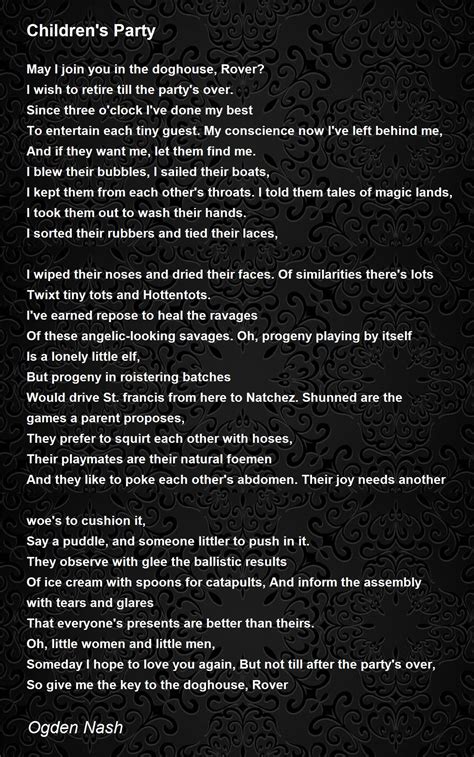 44 Lovely Ogden Nash Funny Poems - Poems Ideas