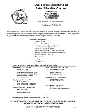 Fillable Online Anoka- Hennepin School District #11 Fax Email Print ...
