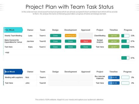Image result for Project Task Status