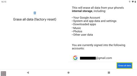 Image result for Factory Reset Android