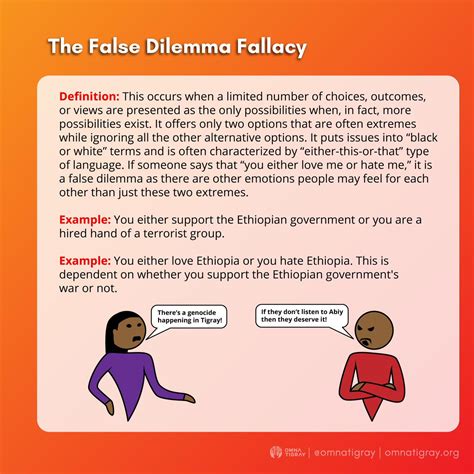 Image result for False Dilemma Examples