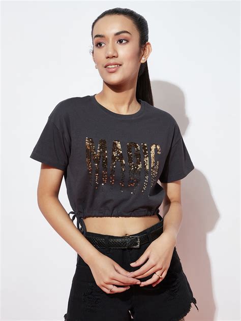 Magique Crop Top For Girls – Spunkies