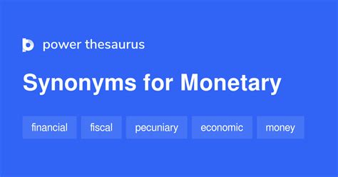 MONETARY Synonyms: 396 Similar Words & Phrases
