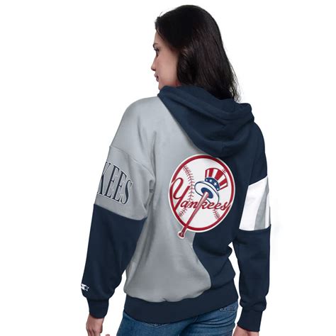 Starter MLB New York Yankees Curve Ball Full Zip Hoodie Sweatshirt | Belk