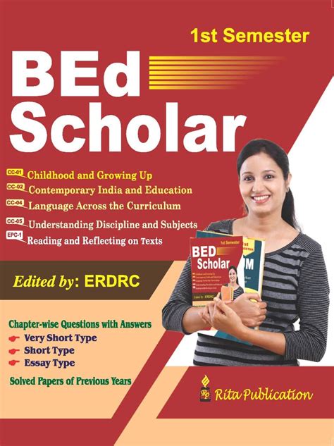 B.Ed Scholar 1st Semester (English Version) : ERDRC: Amazon.in: Books