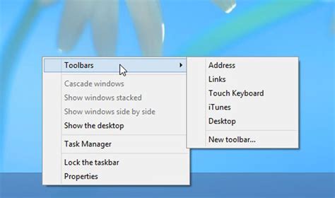Image result for Add Power Button to Taskbar Windows 8