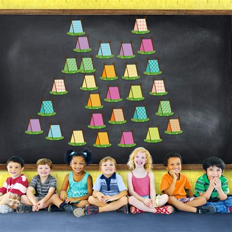 Zonon 60 Pieces Woodland Tents Cut-Outs Camping Bulletin India | Ubuy