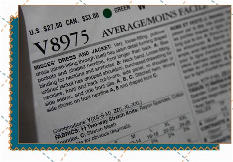 Vogue Pattern Tutorials 的图像结果