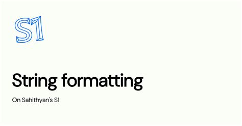 Image result for What Is String Formnatin