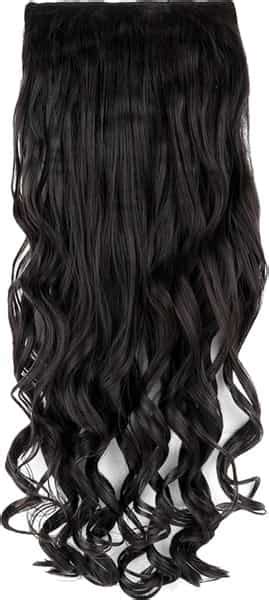 Buy STREAK STREET CLIP-IN 30'' BEACH WAVY NATURAL BLACK HAIR EXTENSIONS ...