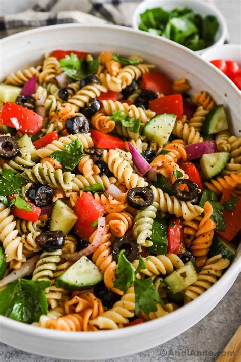 Rotini Pasta Salad With Italian Dressing