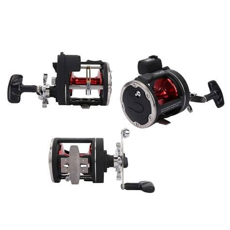 Offshore Fishing Gear Black Trolling Reel With Line Counter - Saltwater ...