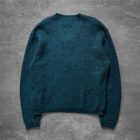 1970s Mohair Black Blue Sweater – Ametora