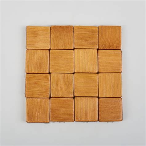 Buy Habitat Ebony Set of 6 Bamboo Coasters from Home Centre at just INR ...