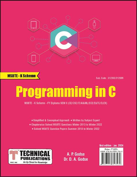 PROGRAMMING IN C K Scheme (II - CE/CSE/IT/AI&ML/E&Tc/ECE/ELEX. - 31230 ...