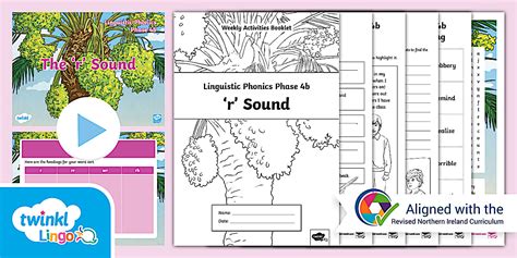 Linguistic Phonics Phase 4b 'r' Sound Weekly Activities Pack