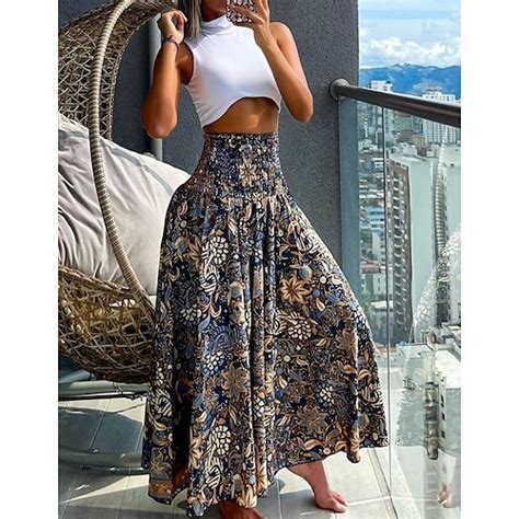 Women's Maxi long Dress Casual Dress Swing Dress Summer Dress Boho ...