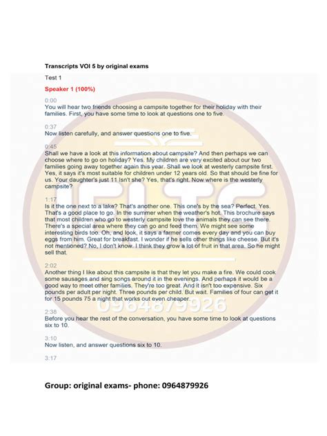 Image result for Audio Transcript Test Sample