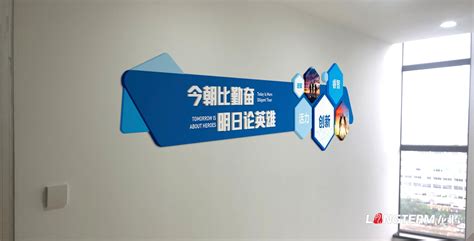 四川某安全技术公司企业文化墙设计-文化墙设计-四川龙腾华夏营销有限公司