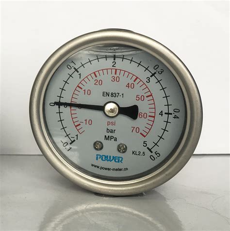 Dn60 Back Type Ss Material Liquid Pressure Gauge Bar Psi MPa - Pressure ...