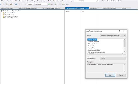Visual Studio 2022 Setup Project 的图像结果