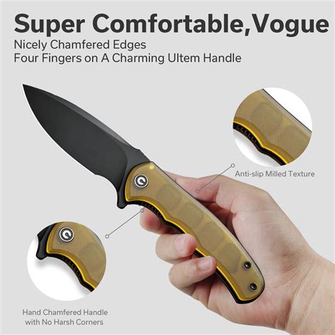 CIVIVI Mini Praxis Flipper Knife Ultem Handle D2 Blade