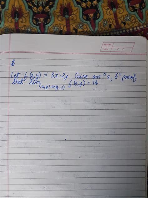 Image result for Delta Epsilon Definition of Multivariable Function at Infinity